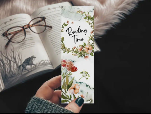 Floral Watercolor Bookmark