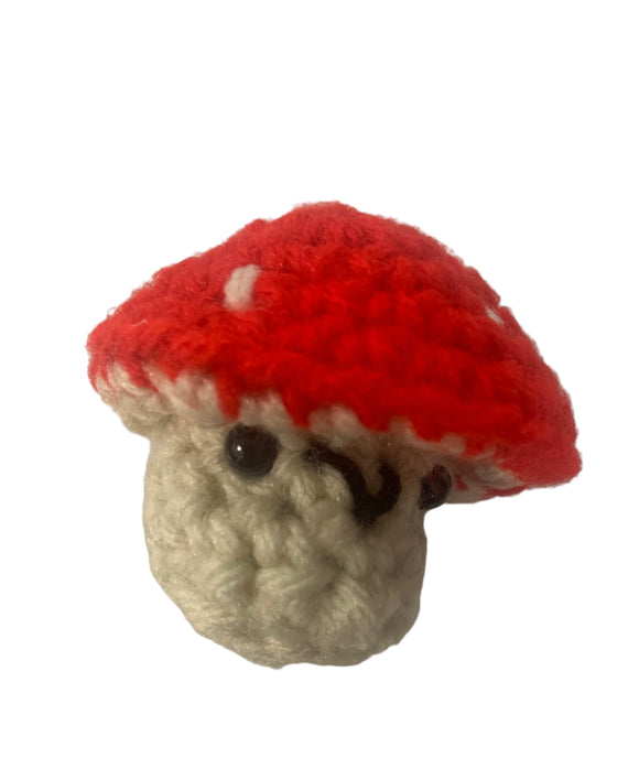 Mushroom Crochet keychain