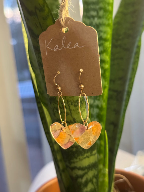 Aloha - Heart shaped earrings