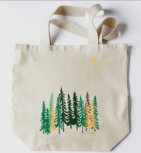 Pine Trees and Moon Tote