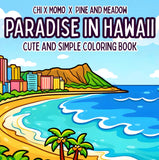 Paradise in Hawaii Coloring Book