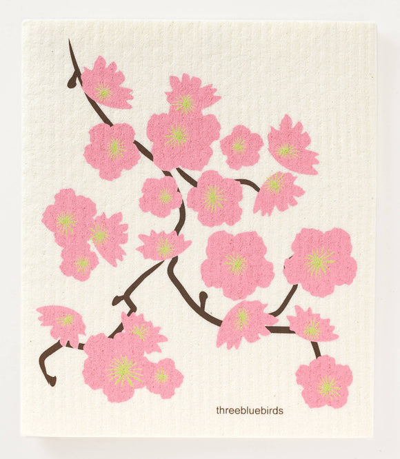 Cherry Blossom Swedish Dishcloth