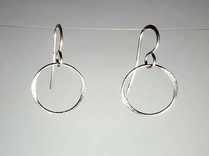 Sterling Silver Small Circle Earrings