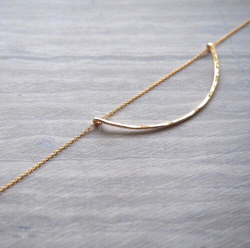 Crescent Necklace - Gold Filled