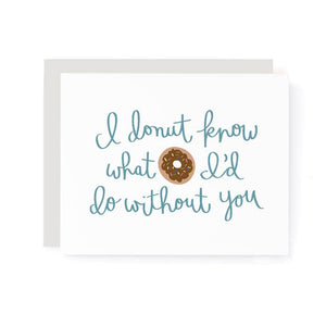 Donut Thank You Card