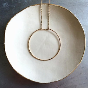 Simple Circle Necklace (Gold Filled)
