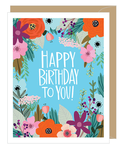 Floral Birthday Card