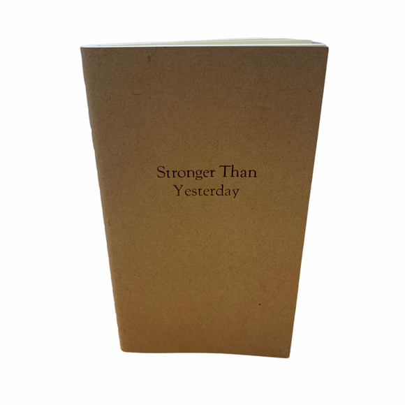 Stronger Than Yesterday Mini Notebook