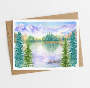 Mountain Nature Greeting Card