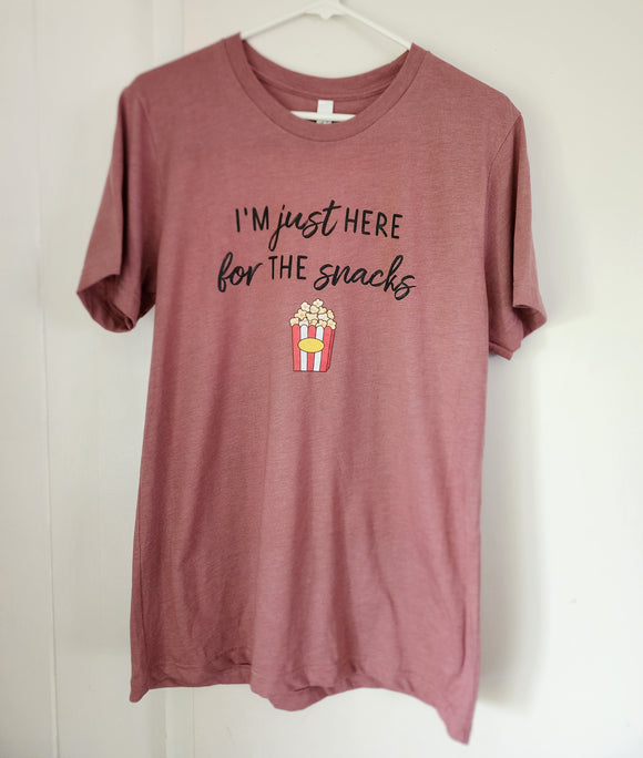I’m Just Here for the Snacks Tee (Mauve)