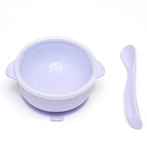 Silicone Bowl + Utensil Set with Lid (Multiple Colors Available)