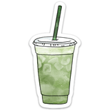 Matcha Green Tea Latte Sticker