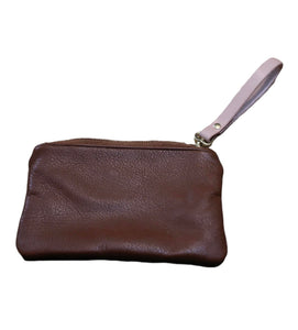 Small Leather Pouch - Chocolate